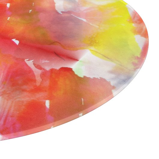 デザインの質の水彩画の背景 カッティングボード (角)