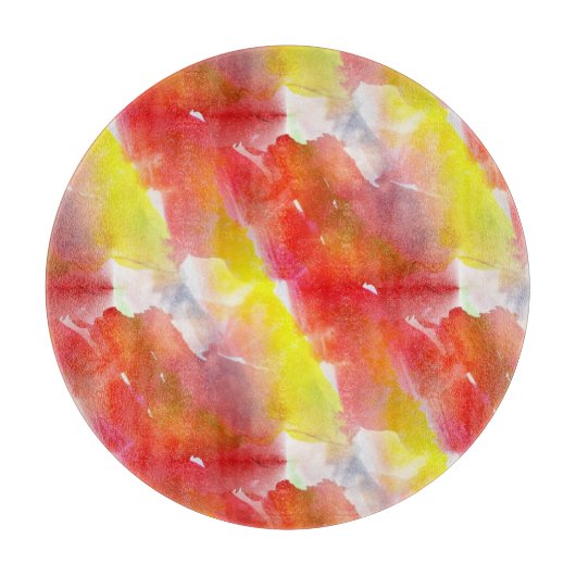 デザインの質の水彩画の背景 カッティングボード (正面)