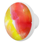 デザインの質の水彩画の背景 セラミックノブ (右)