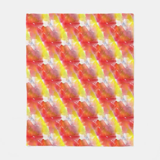 デザインの質の水彩画の背景 フリースブランケット (正面)