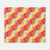 デザインの質の水彩画の背景 フリースブランケット (正面(横))