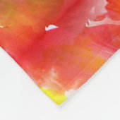 デザインの質の水彩画の背景 フリースブランケット (角)