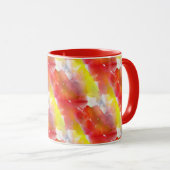 デザインの質の水彩画の背景 マグカップ (正面右)