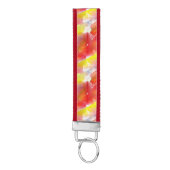 デザインの質の水彩画の背景 リストバンドキーホルダー (鍵ボトム)