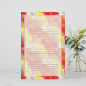 デザインの質の水彩画の背景 便箋 (スタンド正面)