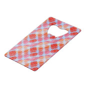 デザインの質の背景からのまぶしさ クレジットカード栓抜き (正面アングル)