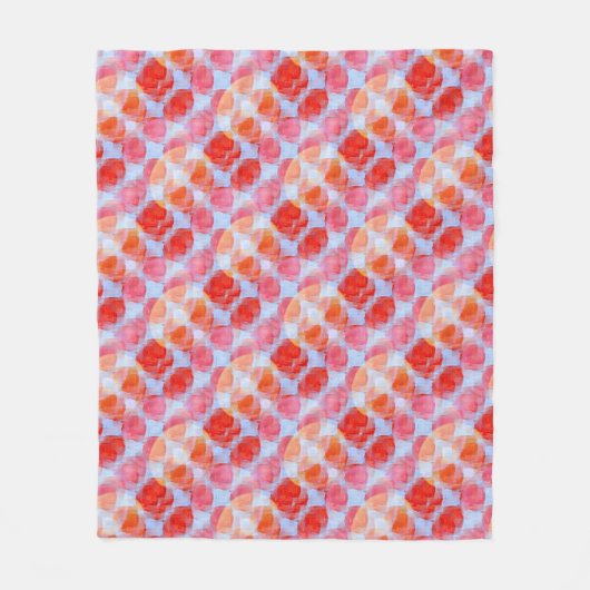 デザインの質の背景からのまぶしさ フリースブランケット (正面)