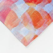 デザインの質の背景からのまぶしさ フリースブランケット (角)