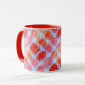 デザインの質の背景からのまぶしさ マグカップ (正面左)