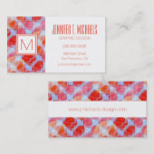 デザインの質の背景からのまぶしさ 名刺 (正面/裏面)