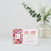 デザインの質の背景からのまぶしさ 名刺 (スタンド正面)