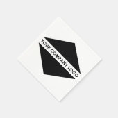 デザインの追加 |会社のロゴ スタンダードカクテルナプキン (角)