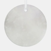 デザインはこちらパーソナライズされた- ガラスオーナメント (裏面)