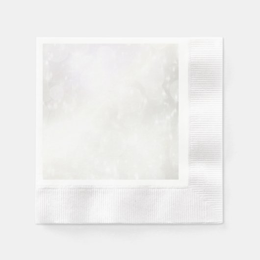 デザインはこちらパーソナライズされた- 縁ありカクテルナプキン (正面)