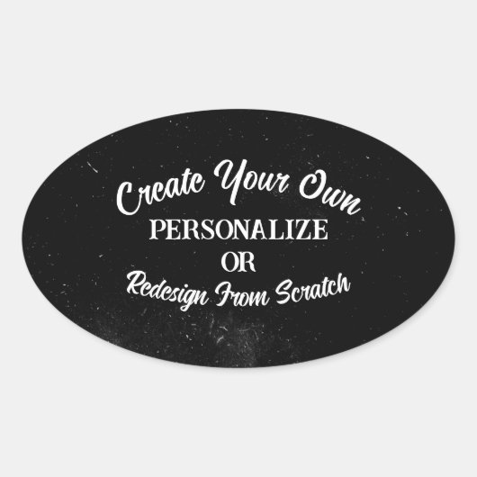 デザインはこちら – 独自の作成 楕円形シール (正面)