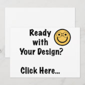 デザインはもう準備しましたか？こちらをクリック... 招待状 (正面/裏面)