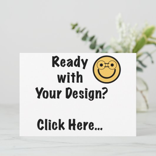 デザインはもう準備OK？こちらをクリック... 招待状 (スタンド正面)