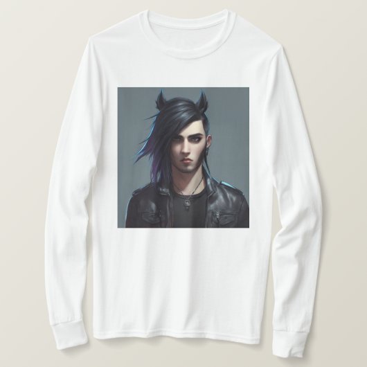 デザインは死インスパイアの金属の悪魔で Tシャツ (デザイン正面)