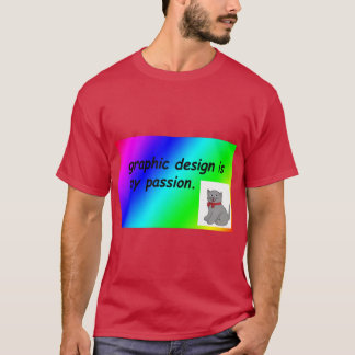 デザインは私の情熱 レインボー コミックサン ギフト フレン Tシャツ