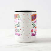 デザインは科学と芸術が絶える場所である ツートーンマグカップ (中央)