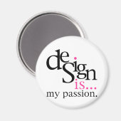 デザインは… （ピンク） マグネット (正面/裏面)