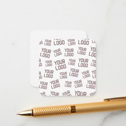 デザインまたはビジネスロゴ |ランダム配置 エンクロージャーカード (正面/裏面インサイチュ)