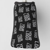 デザインまたはビジネスロゴ |ランダム配置 ゴルフヘッドカバー (回転90)