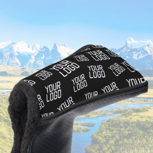 デザインまたはビジネスロゴ  ランダム配置 ゴルフヘッドカバー