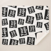 デザインまたはビジネスロゴ |ランダム配置 シェルパブランケット (正面(横))