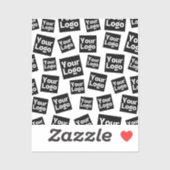 デザインまたはビジネスロゴ |ランダム配置 シール (シート)