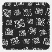 デザインまたはビジネスロゴ |ランダム配置 スクエアシール (正面)