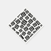 デザインまたはビジネスロゴ |ランダム配置 スタンダードカクテルナプキン (角)