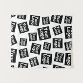 デザインまたはビジネスロゴ |ランダム配置 タペストリー (正面(横))