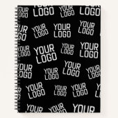 デザインまたはビジネスロゴ |ランダム配置 ノートブック (正面)