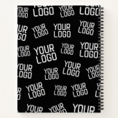 デザインまたはビジネスロゴ |ランダム配置 ノートブック (裏面)