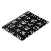 デザインまたはビジネスロゴ |ランダム配置 ノートブック (左側)