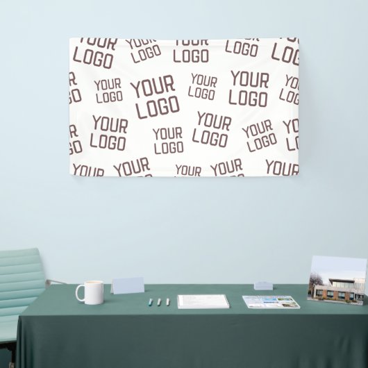 デザインまたはビジネスロゴ |ランダム配置 横断幕 (トレードショー)