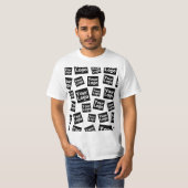 デザインまたはビジネスロゴ |ランダム配置 Tシャツ (正面フル)