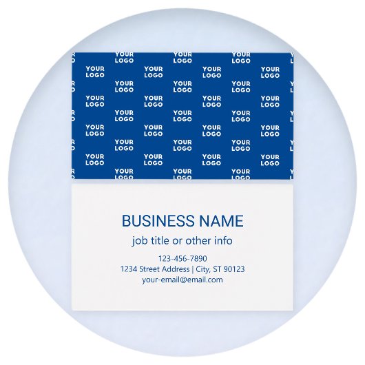 デザインまたはビジネスロゴ | 青いタイル模様