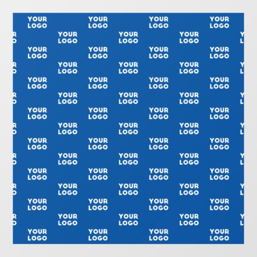 デザインまたはビジネスロゴ | 青いタイル模様 ウィンドウサイン (シート)