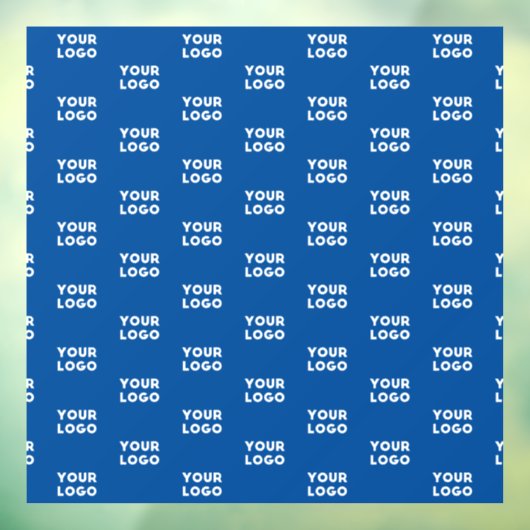 デザインまたはビジネスロゴ | 青いタイル模様 ウィンドウサイン (シート3)