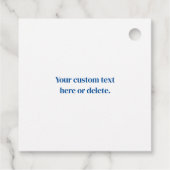 デザインまたはビジネスロゴ | 青いタイル模様 フェイバータグ (裏面)