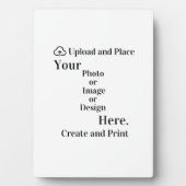 デザインまたは写真のアップロードを容易にする フォトプラーク (正面)