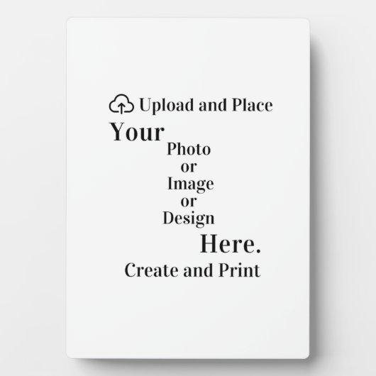 デザインまたは写真のアップロードを容易にする フォトプラーク (正面)