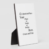 デザインまたは写真のアップロードを容易にする フォトプラーク (側面)