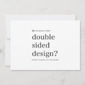 デザインをアップロード - 5" x 7" 招待状 (裏面)