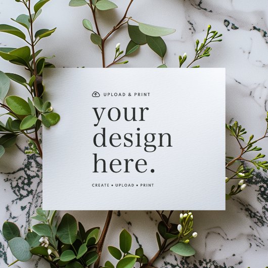 デザインをアップロード - 5" x 7" 招待状