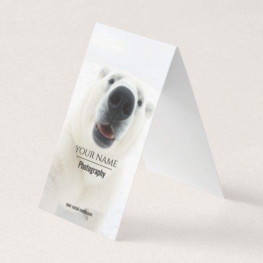 デザインを今すぐ – QRコード、ソーシャルメディア、文字の追加 | 名刺 (正面)