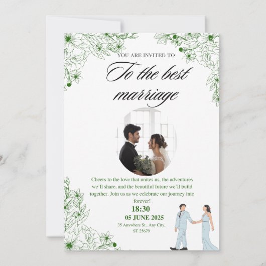 デザインを持った招待素晴らしの曲 招待状 (裏面)