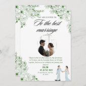 デザインを持った招待素晴らしの曲 招待状 (正面/裏面)